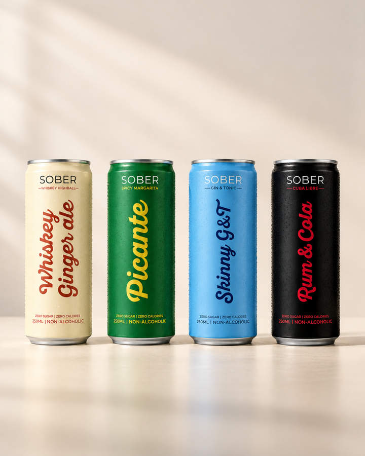 SOBER Cocktails in a Can - Pack of 4